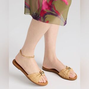 ALMOST NEW Steve Madden DIPSY NATURAL RAFFIA